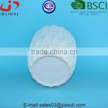 Flower Pot Plant Holder White Glazed Ceramic Planter Pots Garden photo-5