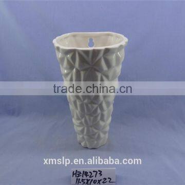 plain white porcelain vase