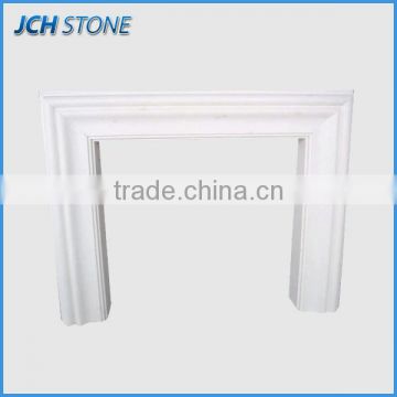 Simple design white marble stone mini fireplace