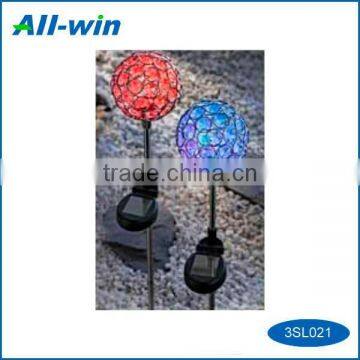 outdoor use garden LED solar plug-in type colorful cystal light street lights