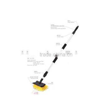 Microfiber Soft Bristle Telescopic Car Wheel Wash Dust Detailing Cleaning Brush Flow Through Brush Series photo-4