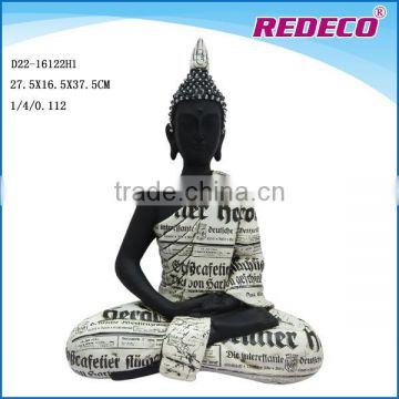 Funny polyresin sitting buddha statues