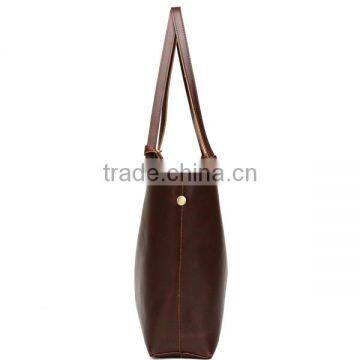 Promotional Tote Bags Office Lady Bag Fashion Shoulerbag Light Brown Women Tote Bag photo-2