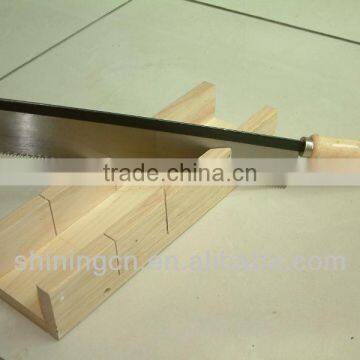 mitre box with wooden