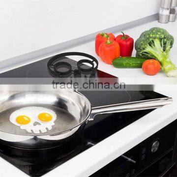 Non-stick Silicone Skull Shape Fried Egg Molds,Breakfast Pancake Slip Rings photo-6