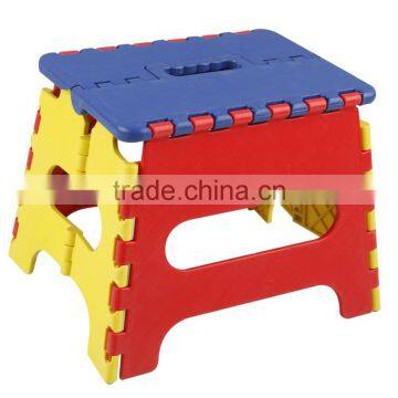 Stackable plastic folding toliet step stool