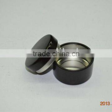 Round Cosmetic Tin Holder with Plug Inner Lid