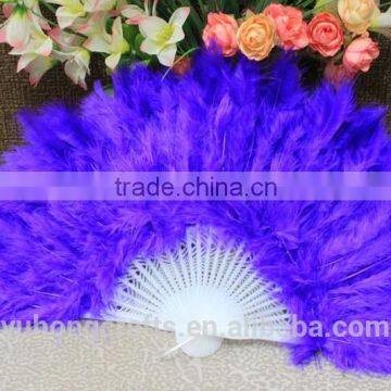 Hot Selling Plastic Turkey Feather Fan photo-2