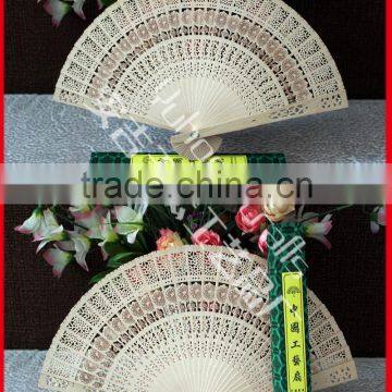 Fragrance wood fan for promotion
