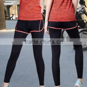 Recycled fabric women seamless tight wholesale spandex yoga pants