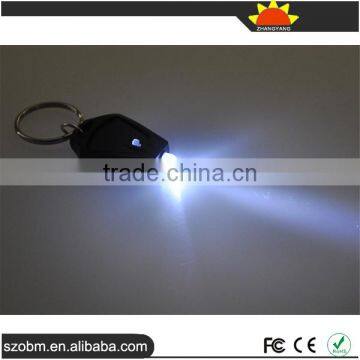 Mini Portable Rhombus Plastic Keychain White Light LED Keychain photo-2