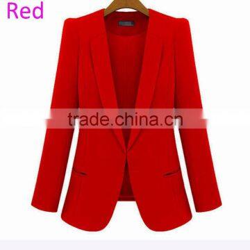 2016 Wholesale Slim Leisure Ladies Blazers Designs for Women photo-5