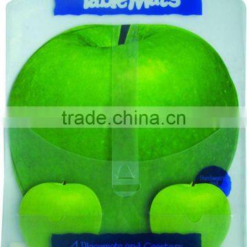 Table mat with fruit shape