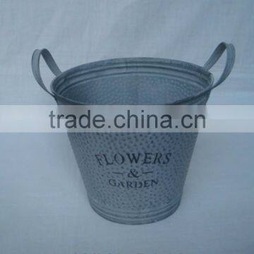 metal flower pots