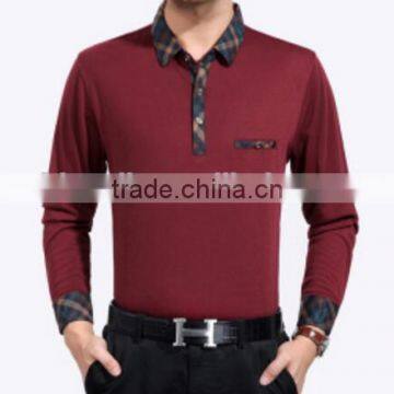 Promotional Custom Printing Unisex T Shirts/Male V Thin Mercerized Cotton Shirt Collar photo-4