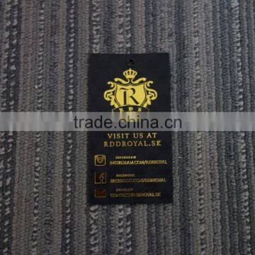 2016 Factory Directly Hot Sales Custom Gold Stamping Hangtags With High Quality photo-2