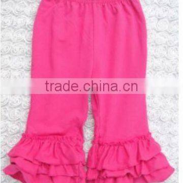 2016 chinese product Wholesale and EXW price 100%cotton pants with ruffle for baby kids as legging for winter