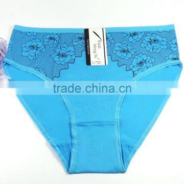 Breathable Cotton Panties With Flower Printing Grils Briefs Sexy Lingerie photo-3