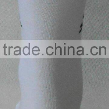 High Quality 100% Cotton White Socks With Logo photo-2