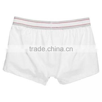 Plain White Cotton Boxer Briefs Men High Cut Briefs Wholesale photo-2