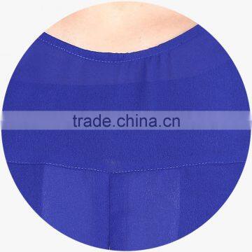 Blue Short Sleeve Tops Maternity Dresses for Office Lady photo-5