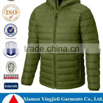 Factory Price High Quality Custom Men Goose Down Jacket With Hood
