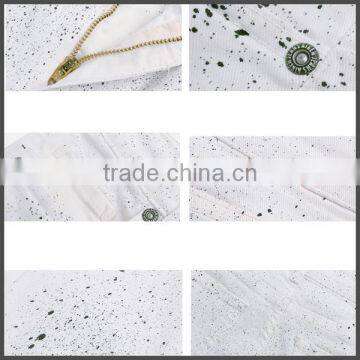 Sexy Girl White Spray-on Jeans Pants photo-3