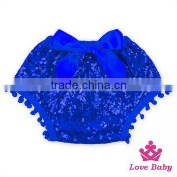 Plain Hot Pink Sequins Baby Bloomers 0-2 Years Old Girls Cotton Bloomers Fashion Style Baby Bloomers Wholesale photo-3