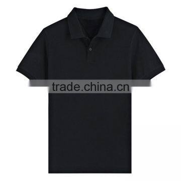 Hot Cotton Polyester Plain Mens t Shirts Wholesale Black Polo Shirt photo-4