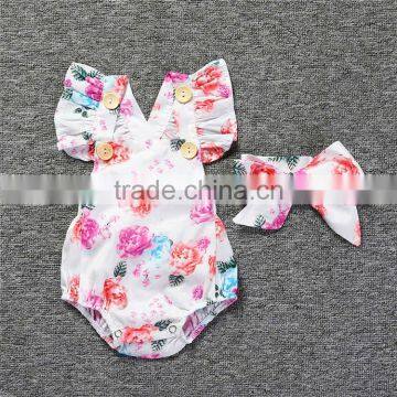 S17524A New Girl Pretty Summer Sliders Flower Boutique Jumpsuit photo-2