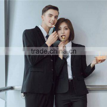 OEM Wholesales Men Wear Uniform Black Fashion Mens Office Suits photo-2