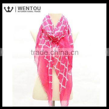 New Arrival Plaid Voile Checked Scarf photo-3