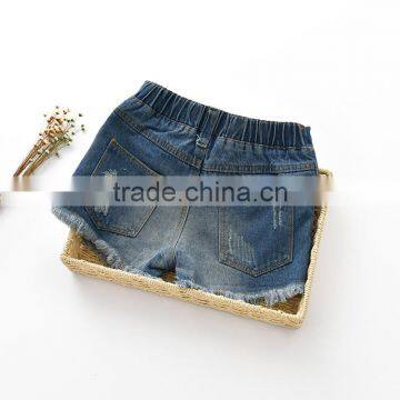 European Girls Fashion Denim Shorts Wholesale Kids Jeans photo-2