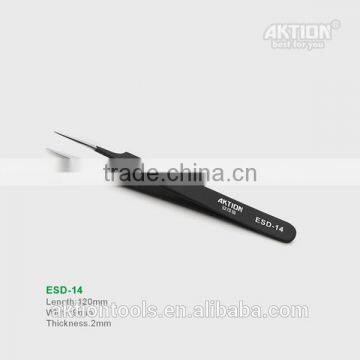 Factory Direct Sale ESD10-17anti-static Tip Elbow201stainless Steel Tweezers photo-2