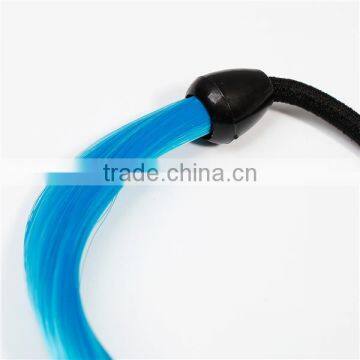 Chemical Fiber Hair Ties Round Lake Blue Fancy Ponytail Holders photo-2