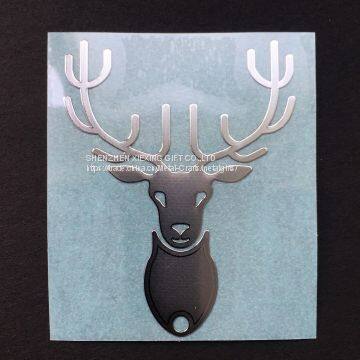 Custom Decorative Trademark Metal Nickel Stickers With Adhesive Glue photo-4