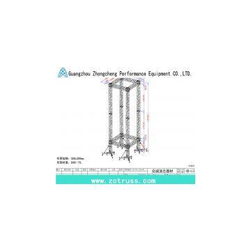 LED Lighting Bsckground Stage Truss Aluminum Stage Truss System photo-3