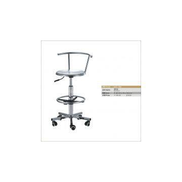 stainless steel bar stool with footrest