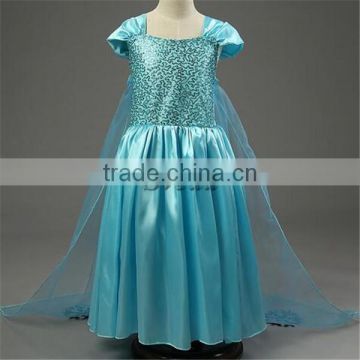 Good Quality Girls fashion dress princess frock design dress Frozen dress for Children