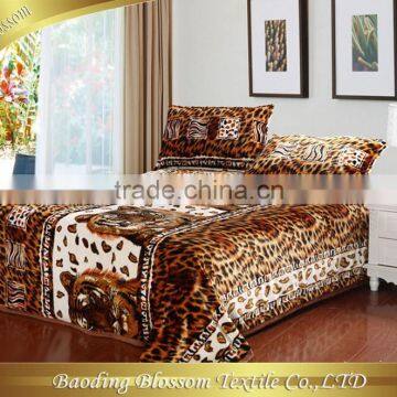 Microfiber Blanket Printed Fleece Blanket HRM Double Ply Bedding Blanket Animal Tiger Blankets Man Bedding Sets