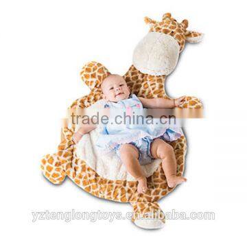 wholesale cheap animal plush mat plush mat baby play mat for babies