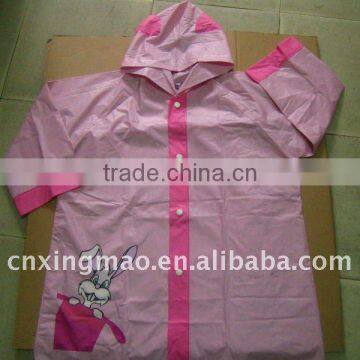 kids pvc raincoat