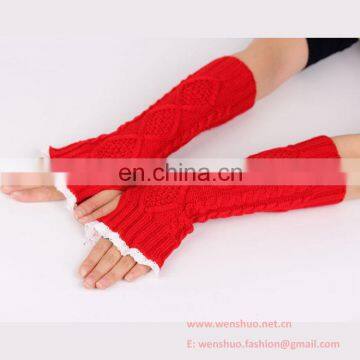 Winter Lady's Cute Wristbands Warm Mitten Gloves photo-3