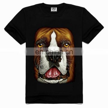 Men's Fashion wholesale custom print t shirt,dog print t shirt