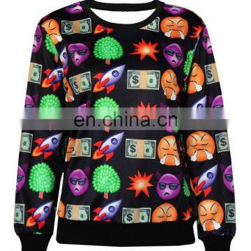 OEM Custom sublimation sweater shirts wholesale pullover