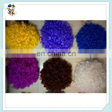 Sports Fan Crazy Party Cheap Purple Big Curly Afro Wigs HPC-0034
