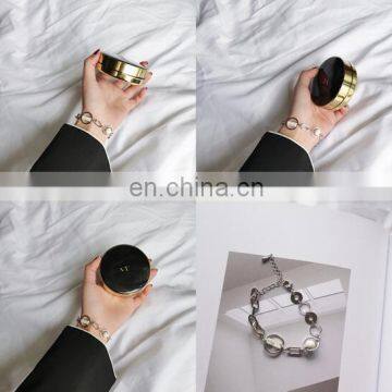 Temperament Design Bracelet Geometric Metal Marble Jewelry Female Simple Cold Wind Bracelet photo-2