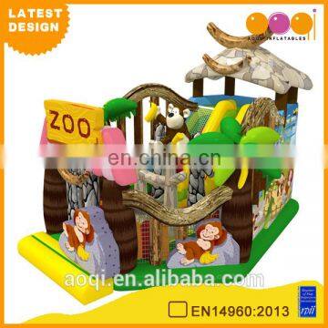 2016 AOQI latest design commercial use inflatable zoo fun city playground for kids for sale