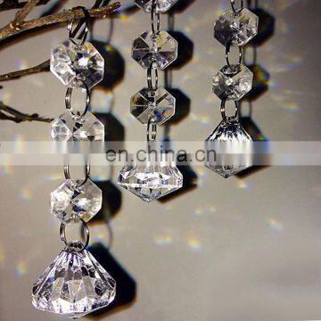 party decor wedding garland diamond clear acrylic crystal lamp pendant