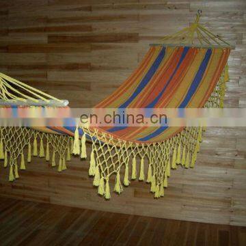 200*120 striped outdoor garden furniture tassel hammock